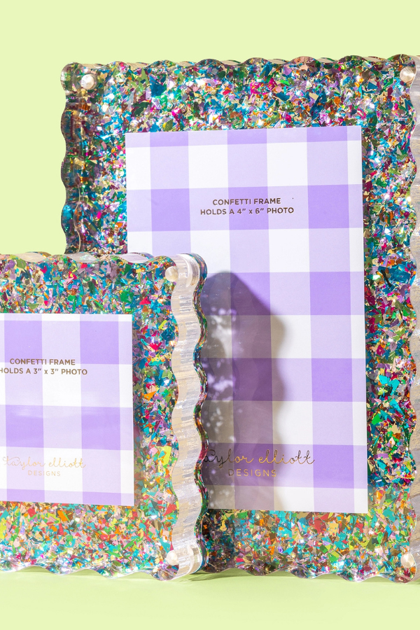 Taylor Elliott | 4x6 Frame | Rainbow Confetti