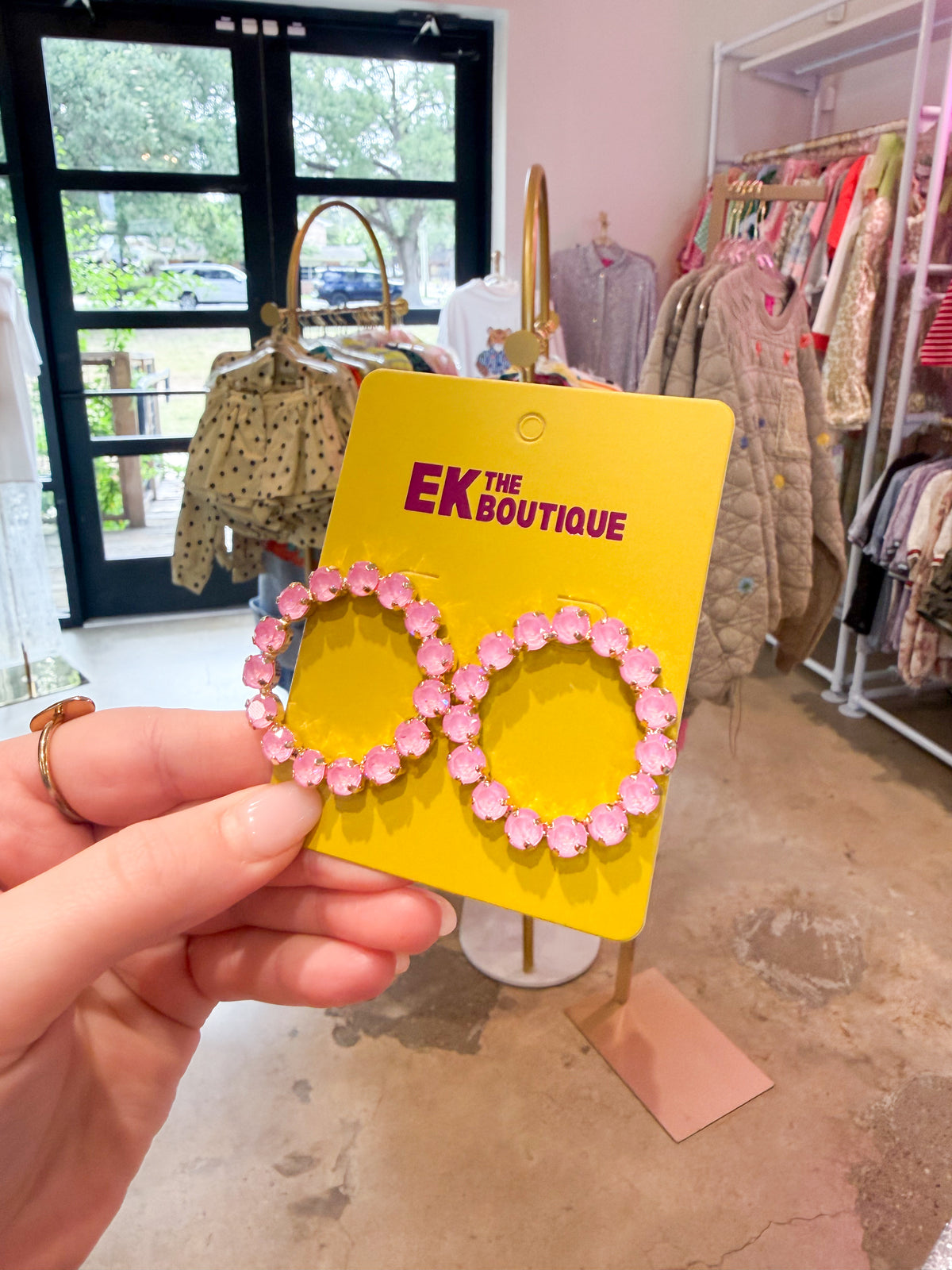 Circle Bling Earrings