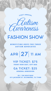 Autism Awareness Fashion Show Ticket