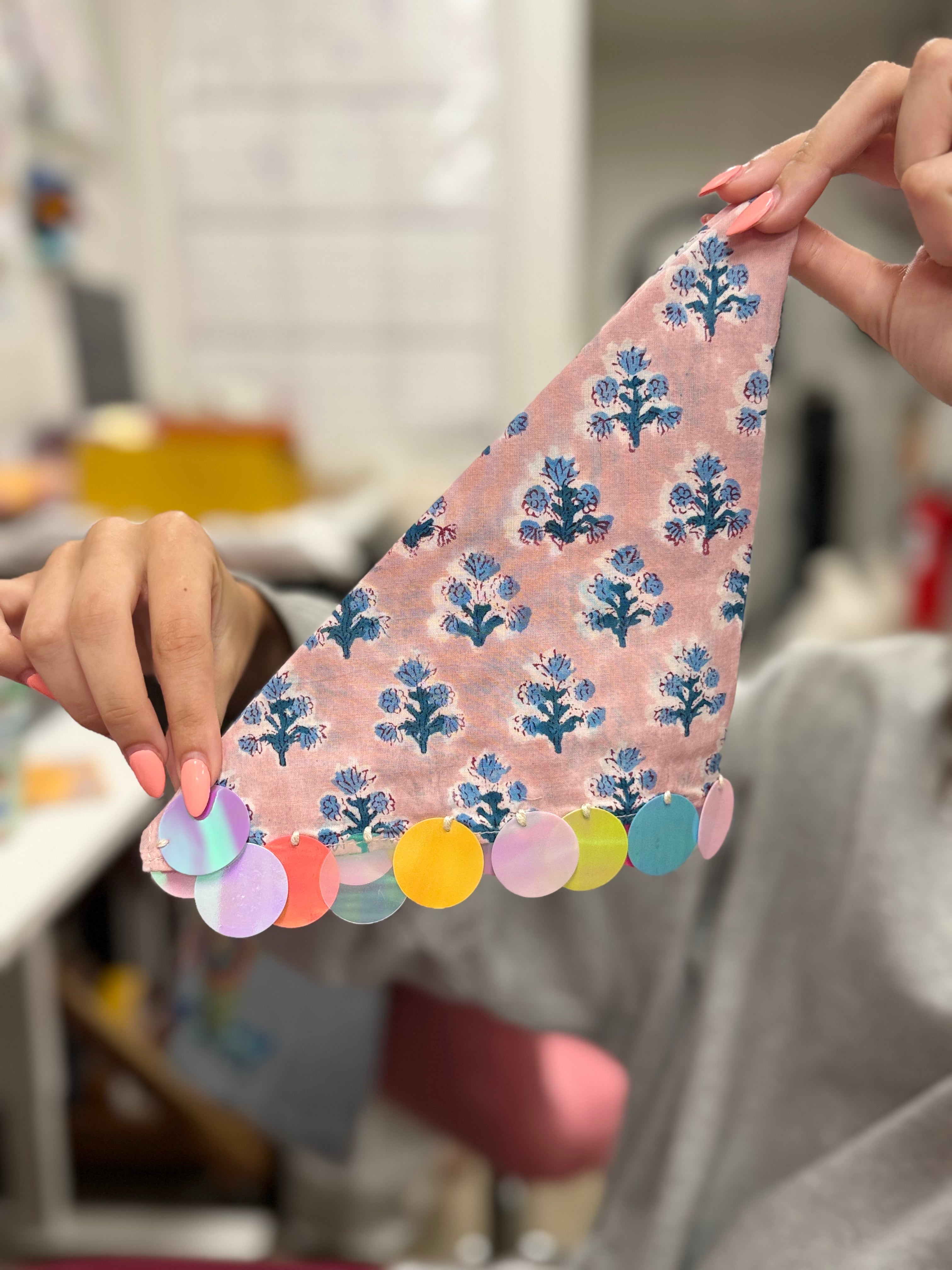 Cotton Candy Sequin Bandana