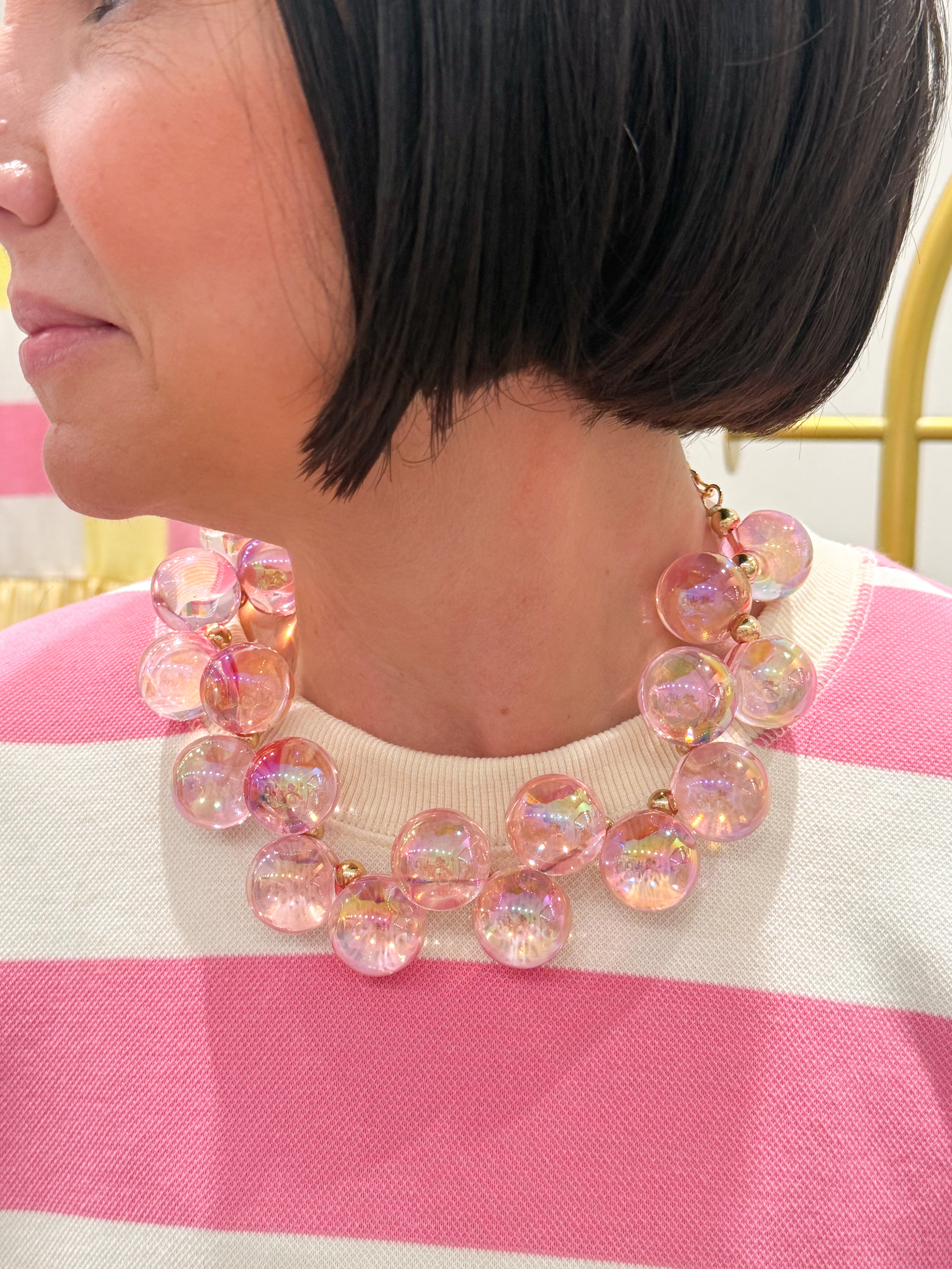 Bubble Necklace Light Pink