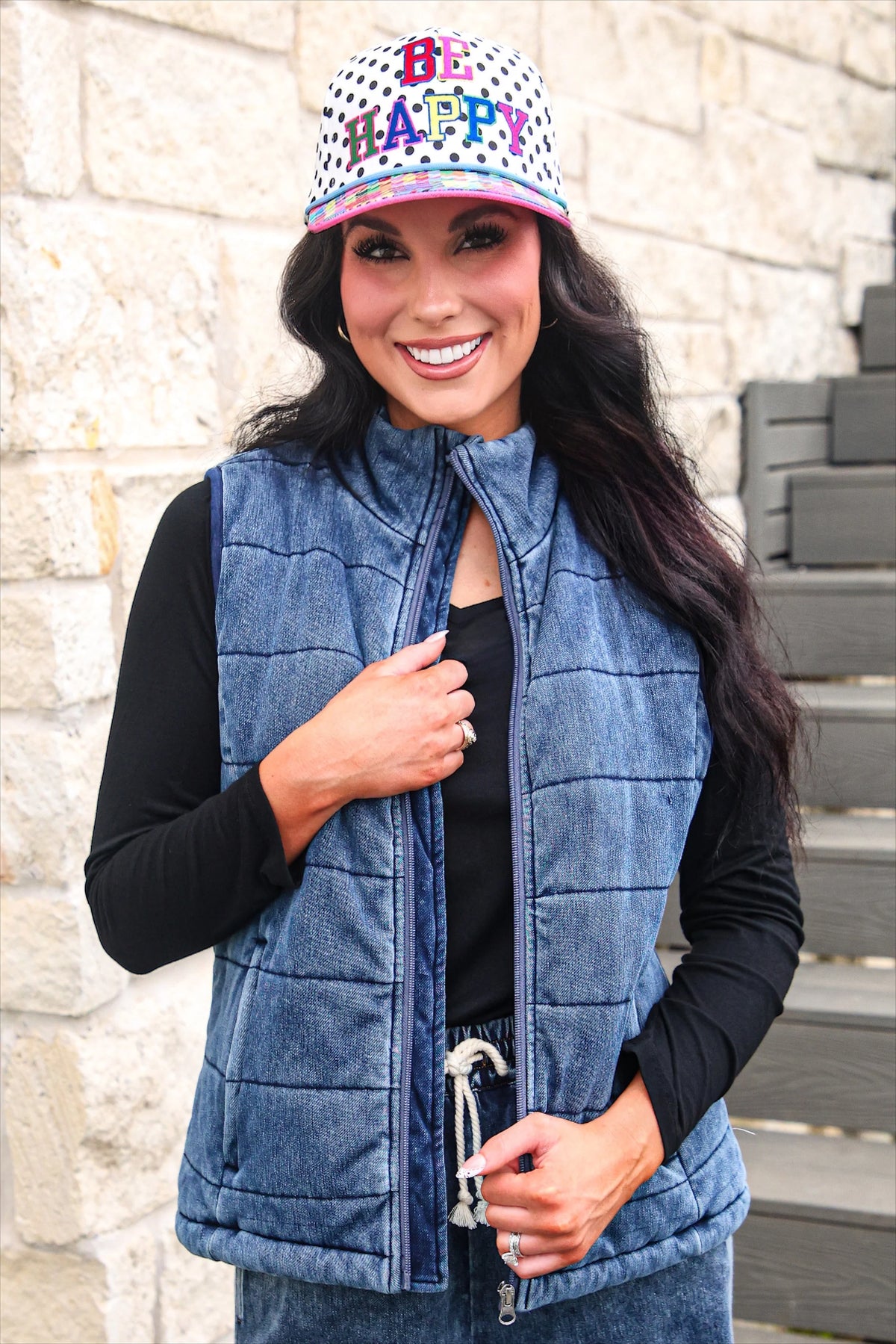 Preorder Refined Denim Puffer Vest