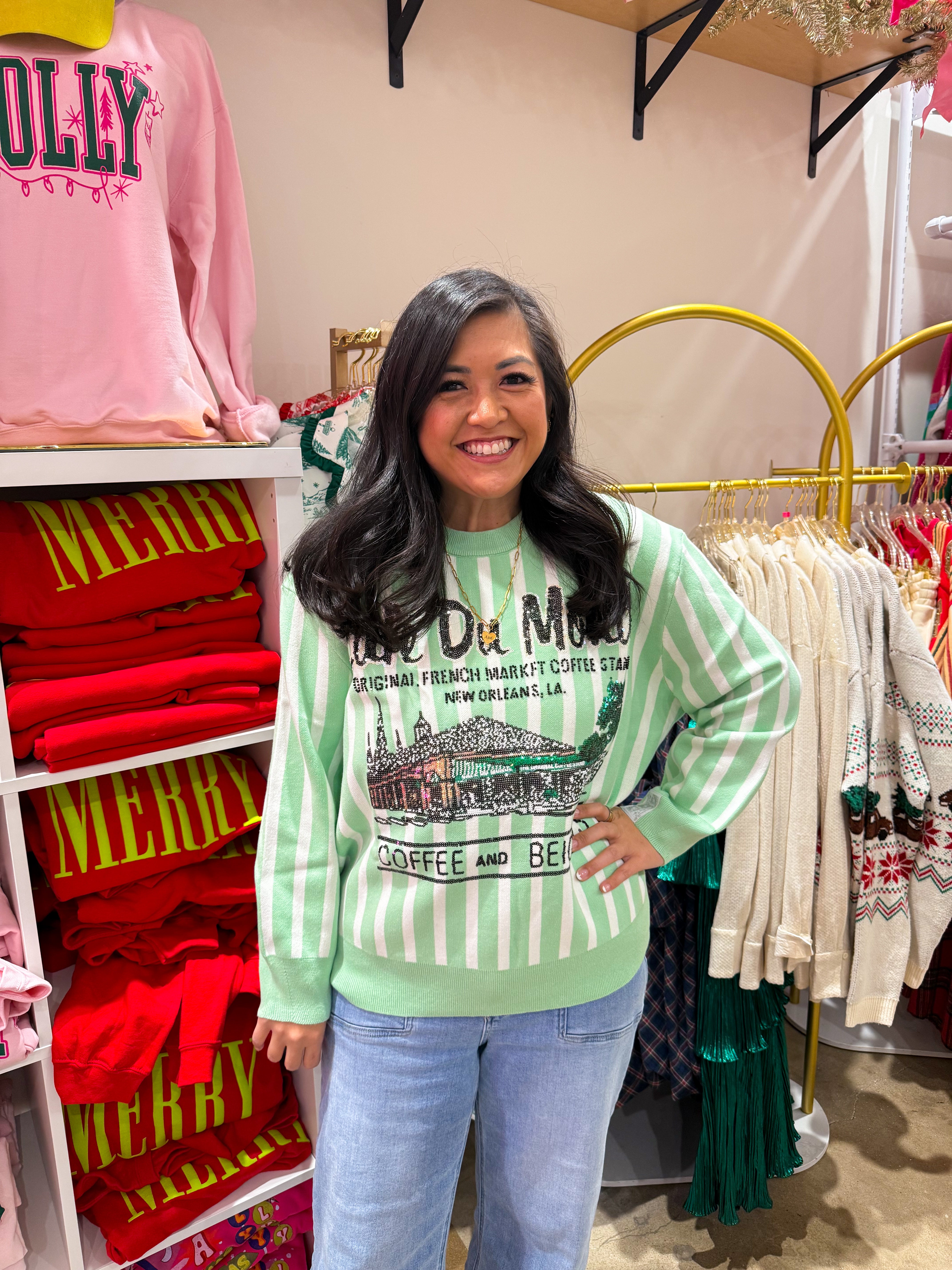 Queen Of Sparkles | Cafe Du Monde Sweater