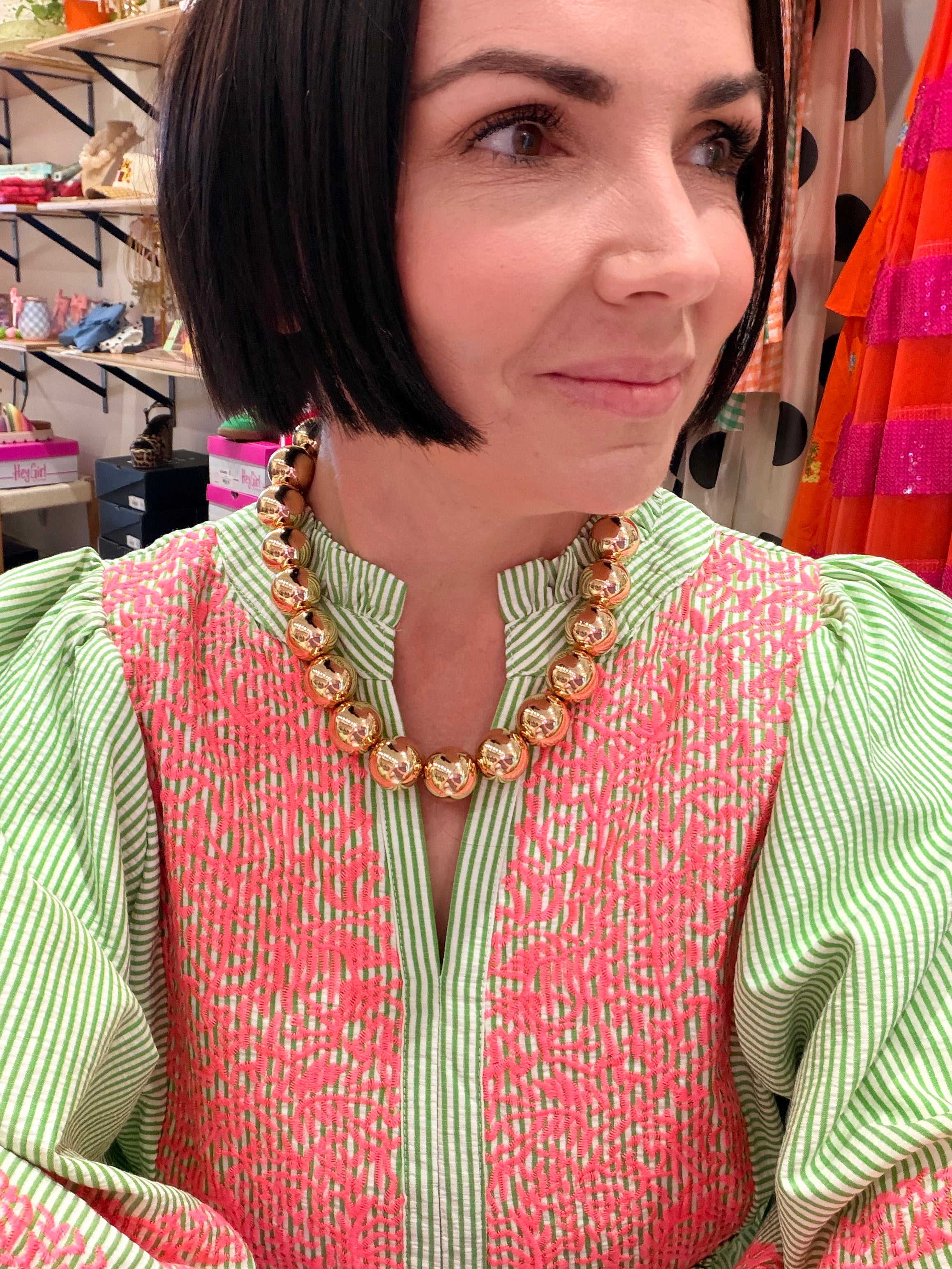 Gold Rush Beaded Necklace