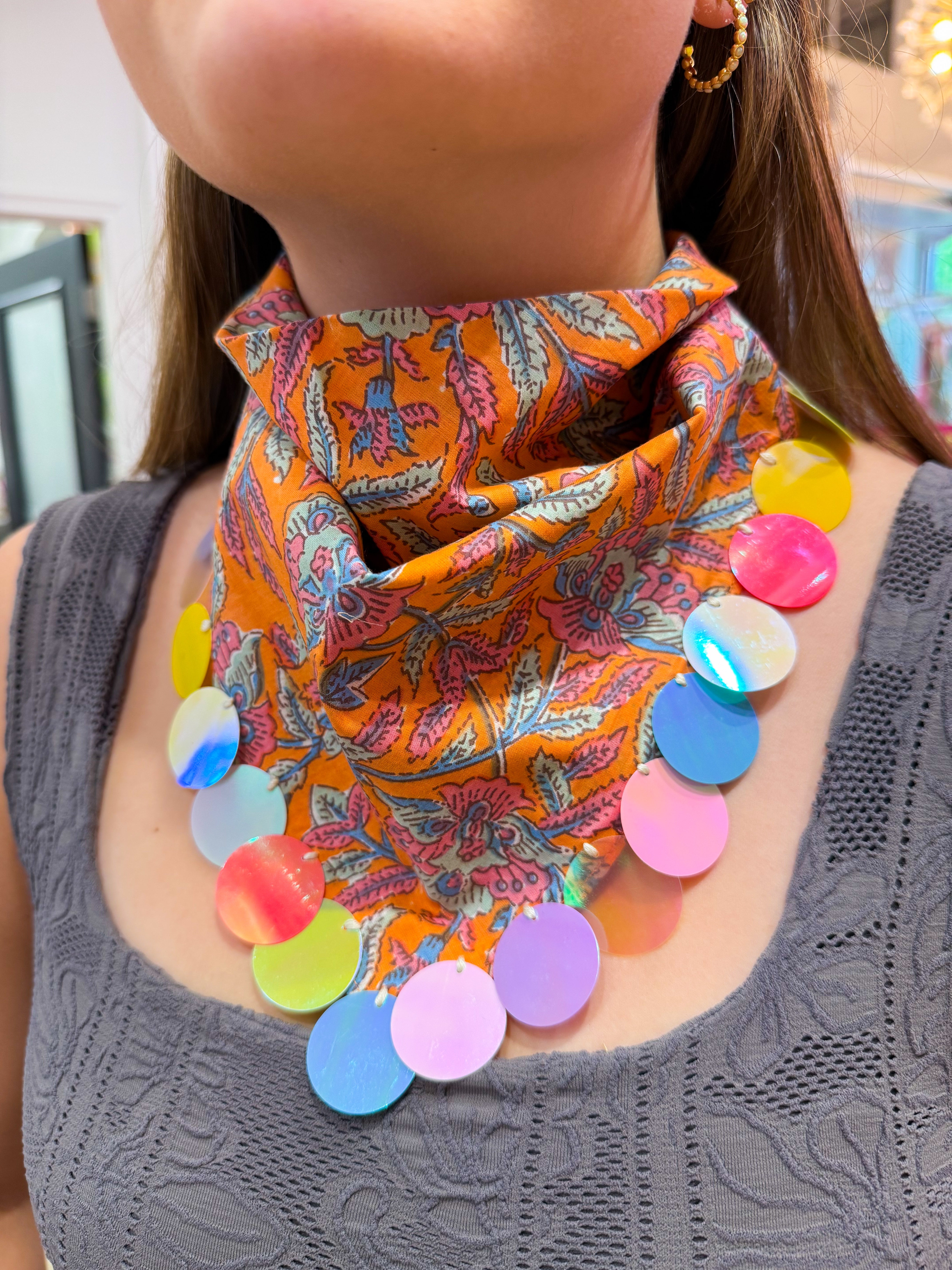 Dreamsicle Sequin Bandana