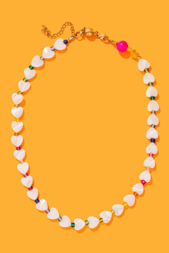 Taylor Elliott | Emma Pearl Heart Necklace