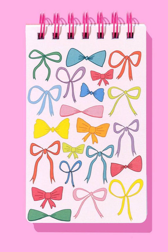 Taylor Elliott | Colorful Bows Spiral Top Notebook