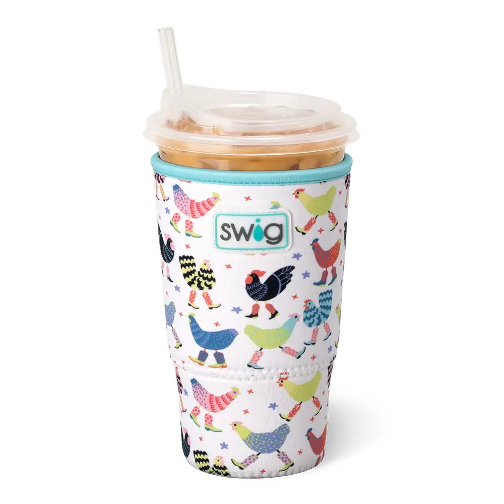 Swig | Funky Chicken Iced Cup Coolie (large)