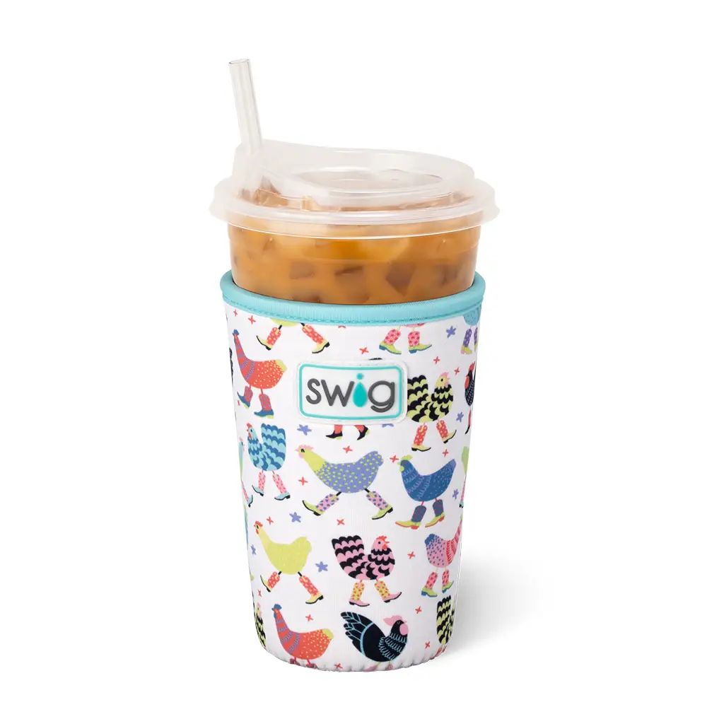 Swig | Funky Chicken Iced Cup Coolie (medium)