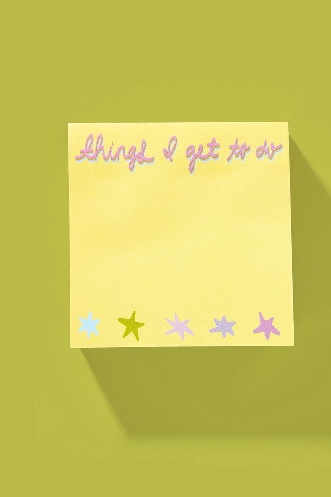 Taylor Elliott | Things I Get To Do Sticky Notes