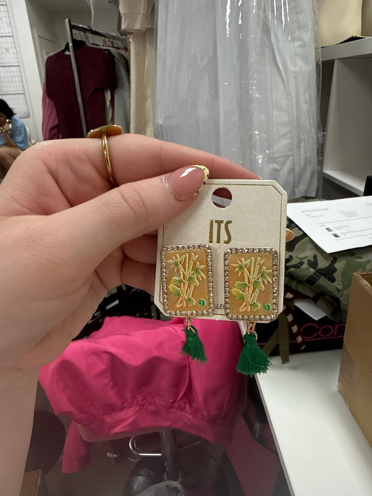 Bam Mahjong Earring