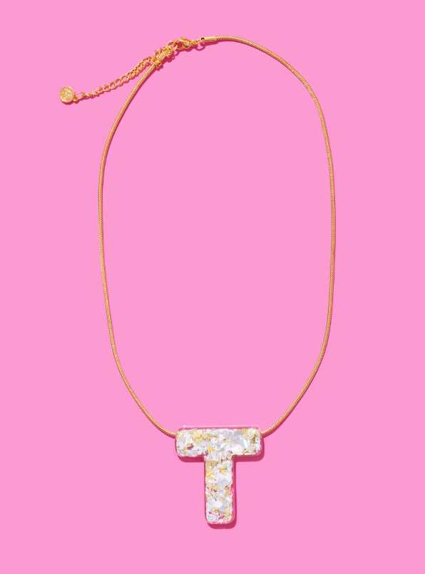Taylor Elliott | Pearl Confetti Letter Necklace