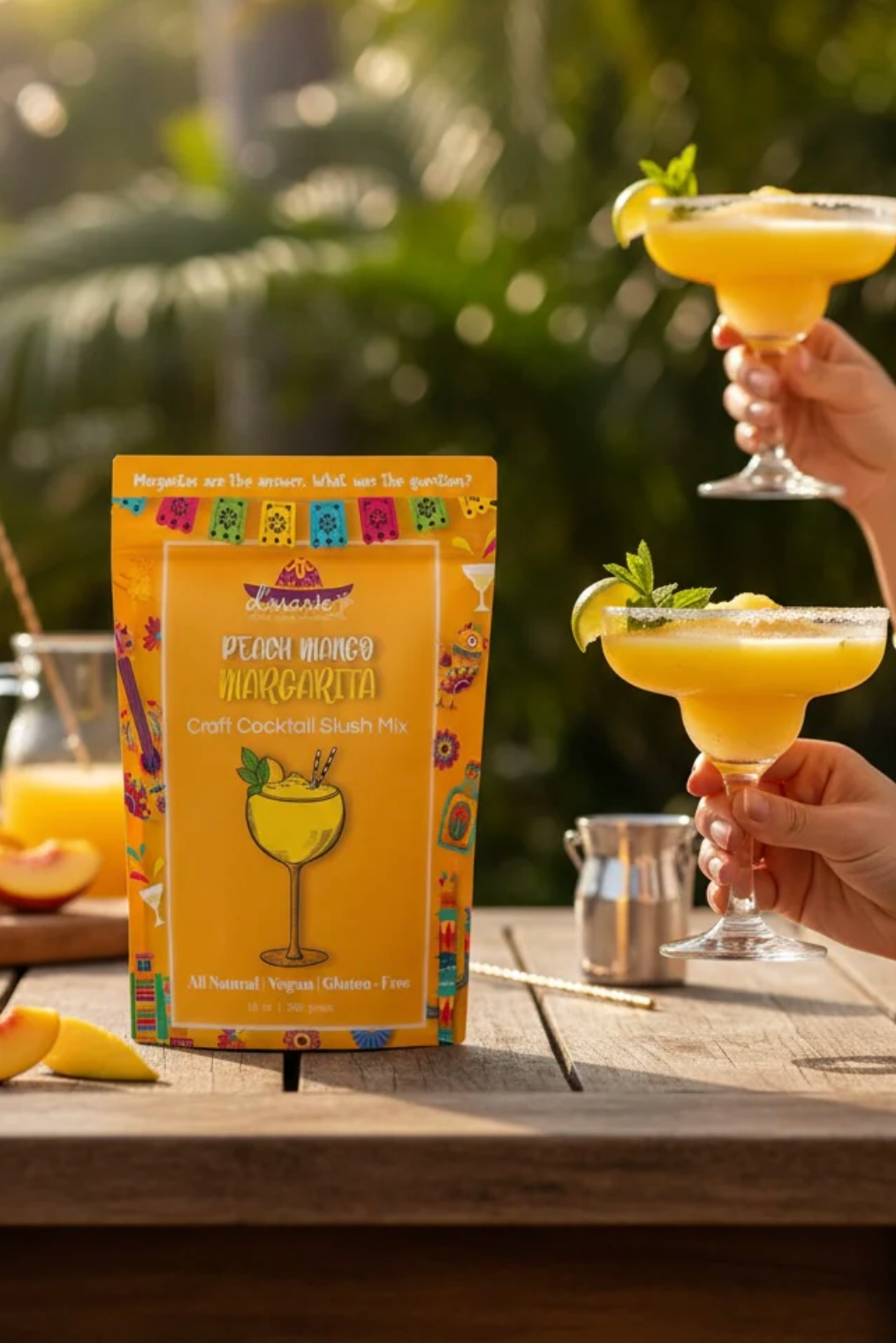 Peach Mango Margarita- Ready-To-Freeze Cocktail