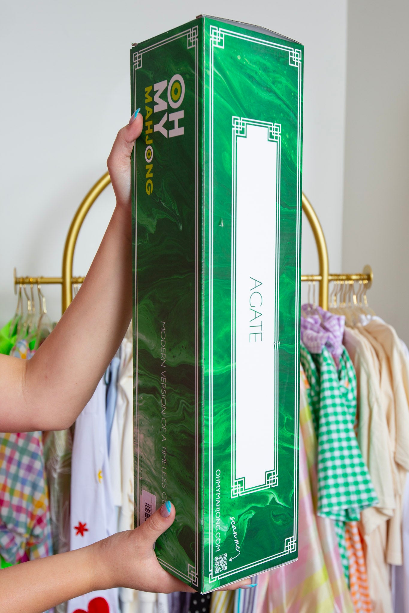 OH MY MAHJONG | Agate Rack and Pusher Set