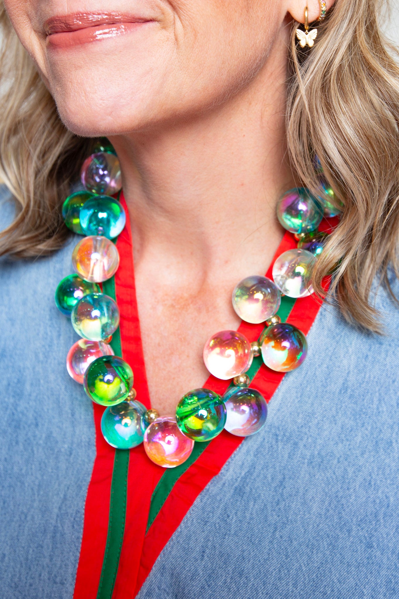 Green Bubble Necklace
