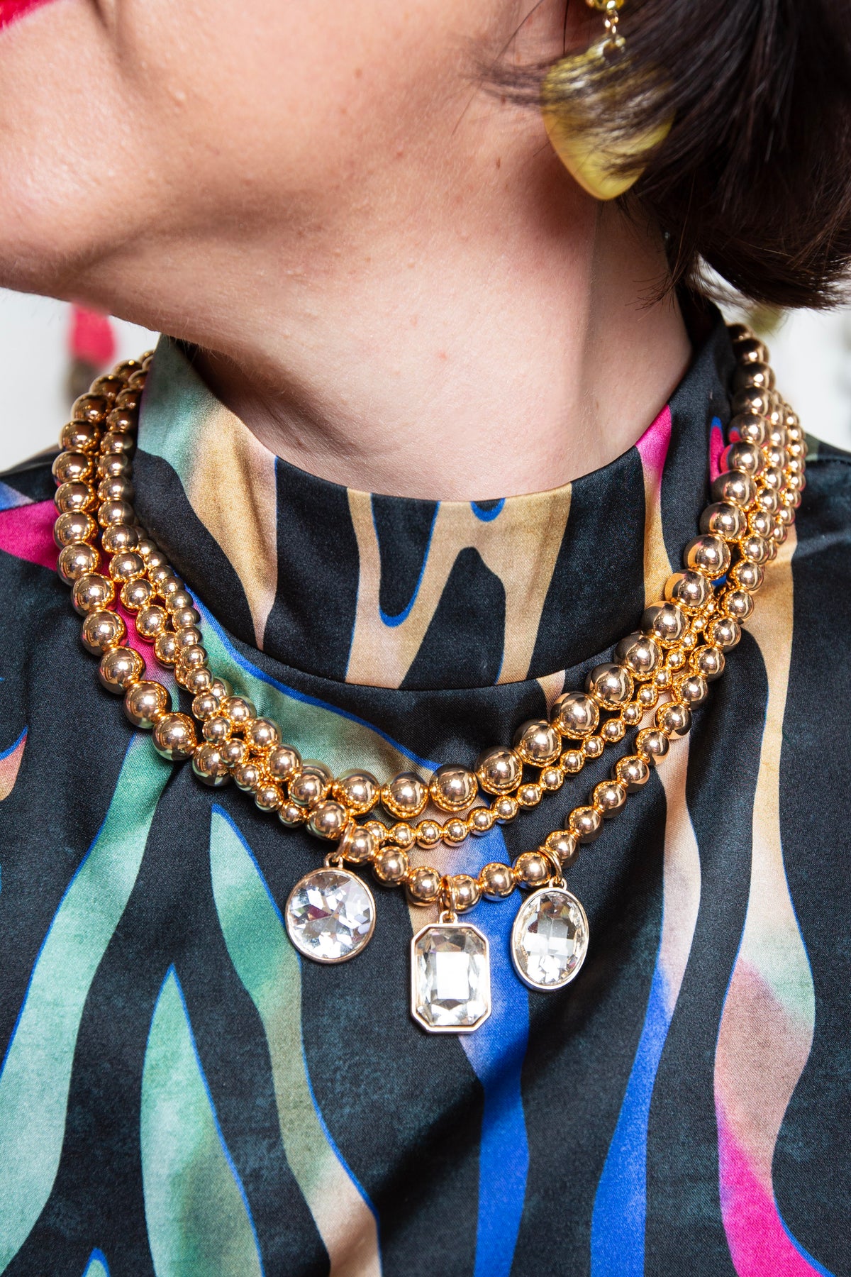 Multistone golden hour necklace