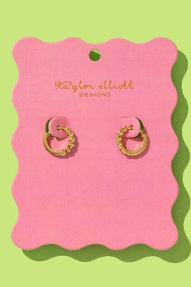 Taylor Elliott | Blaire Bezel Huggie