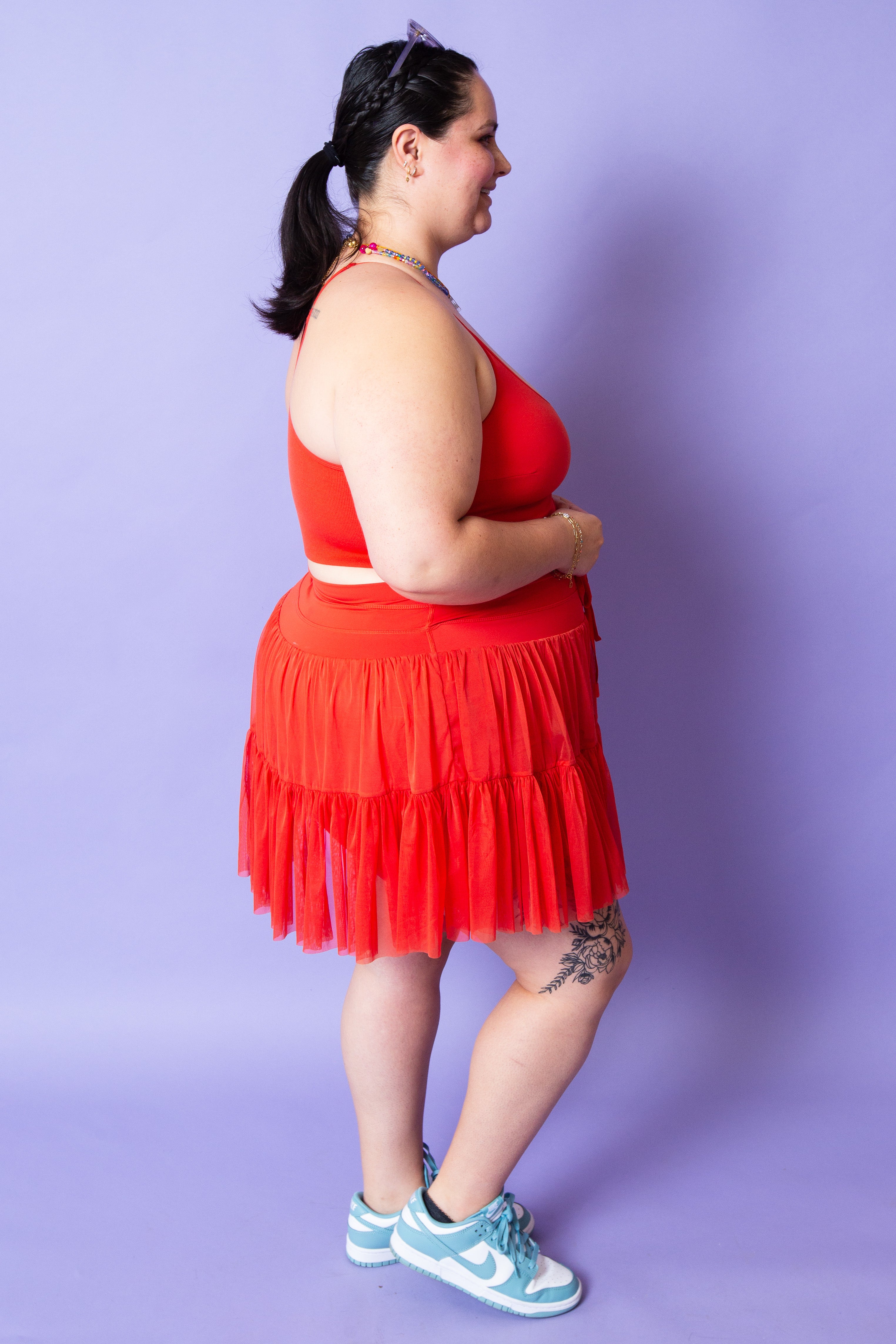 POPFLEX | Plié Corset Crop Bralette | Cayenne | Reg & Plus