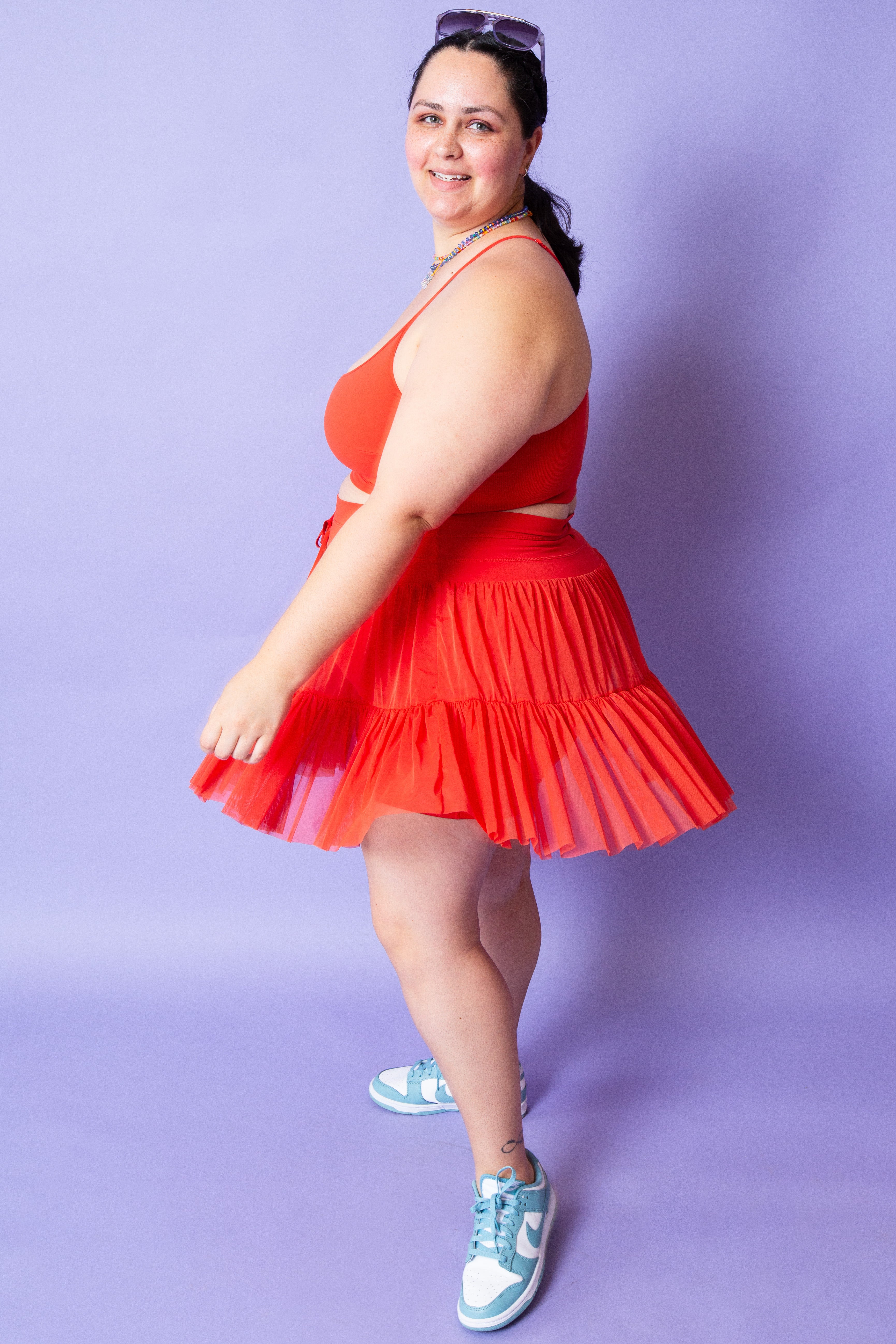 POPFLEX | Plié Corset Crop Bralette | Cayenne | Reg & Plus