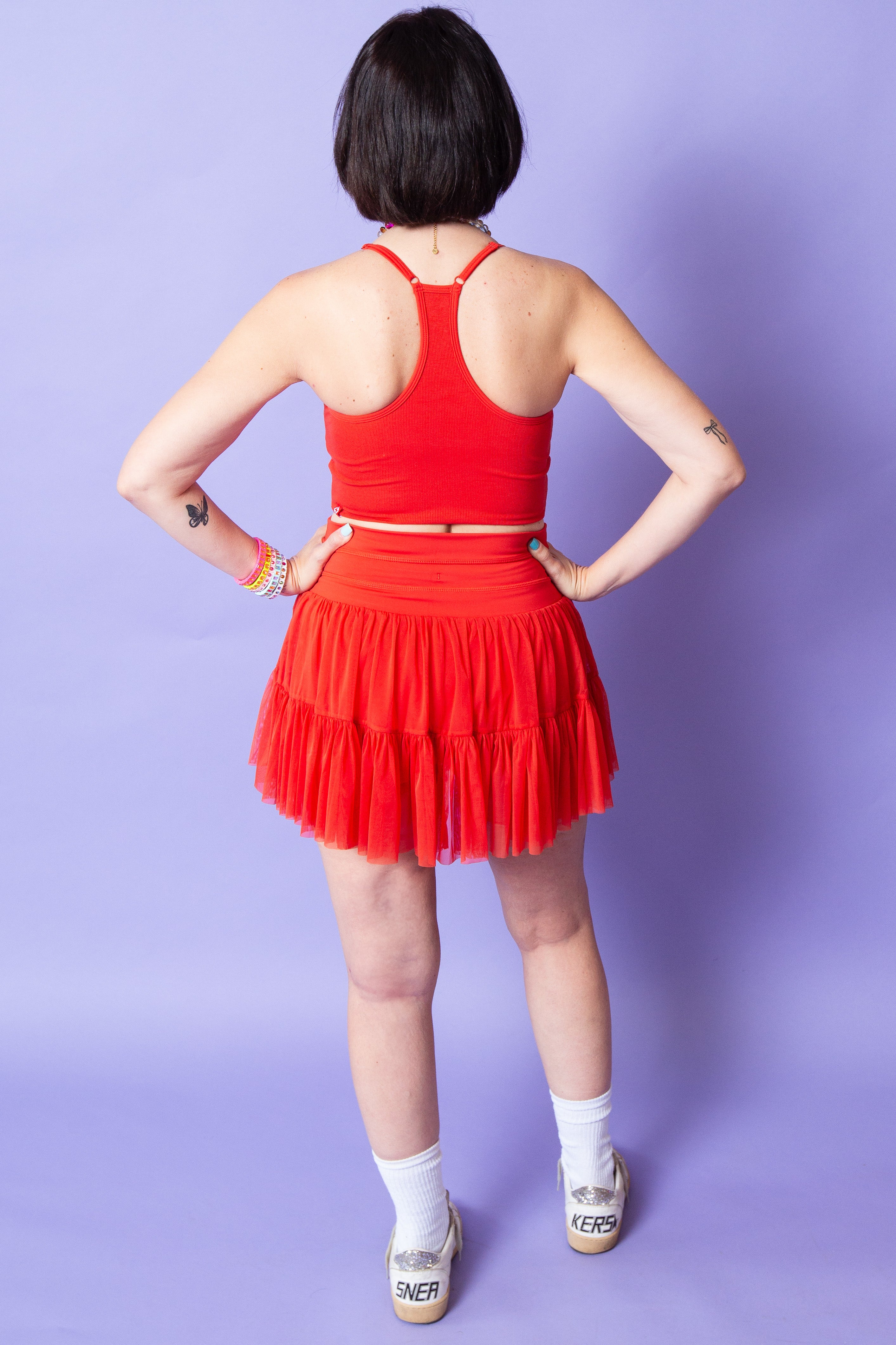 POPFLEX | Plié Corset Crop Bralette | Cayenne | Reg & Plus