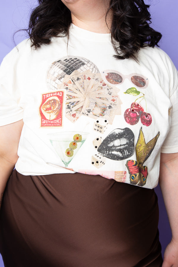 Cowgirl Junk Mom Crop Tee