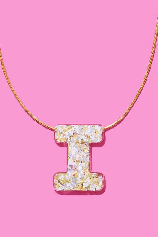 Taylor Elliott | Pearl Confetti Letter Necklace