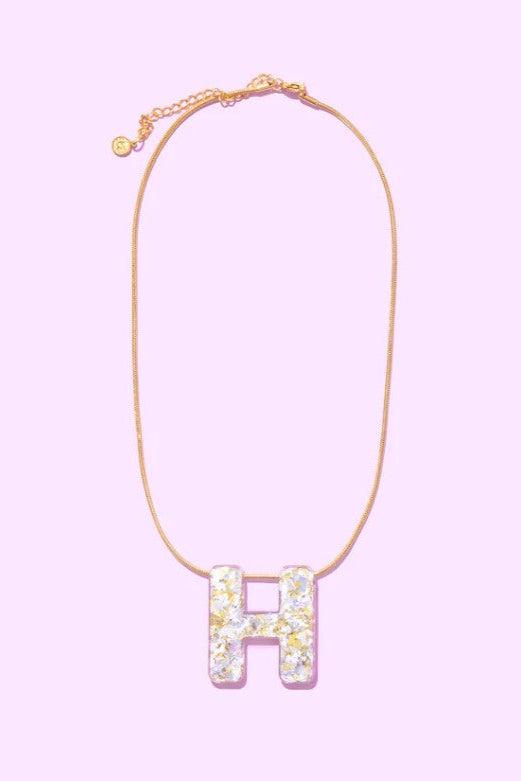Taylor Elliott | Pearl Confetti Letter Necklace