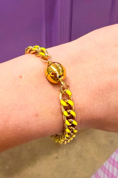 Enamel Chain Bracelets | Multiple Colors
