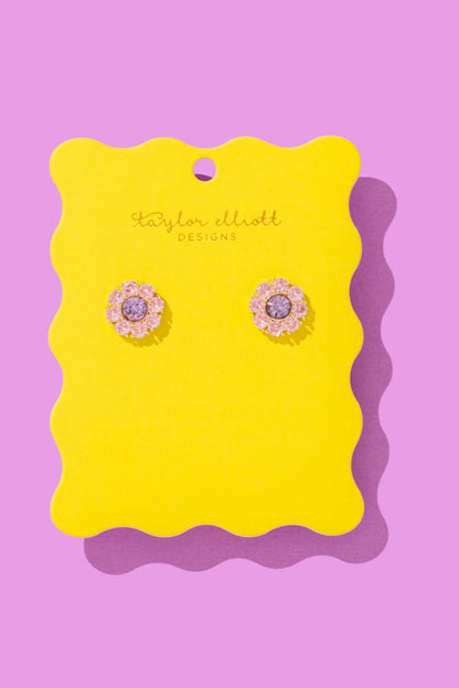 Taylor Elliott | Caroline Stud | Purple