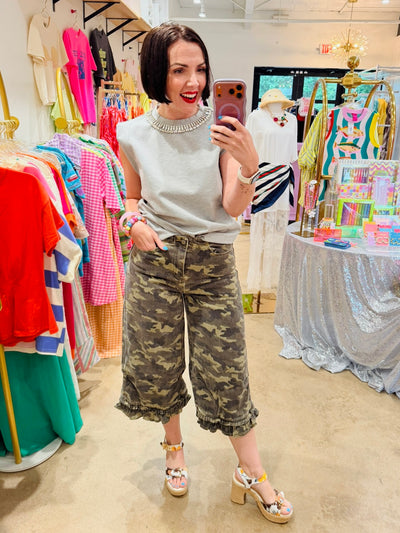 Camo Wamo Bib Crop Pant
