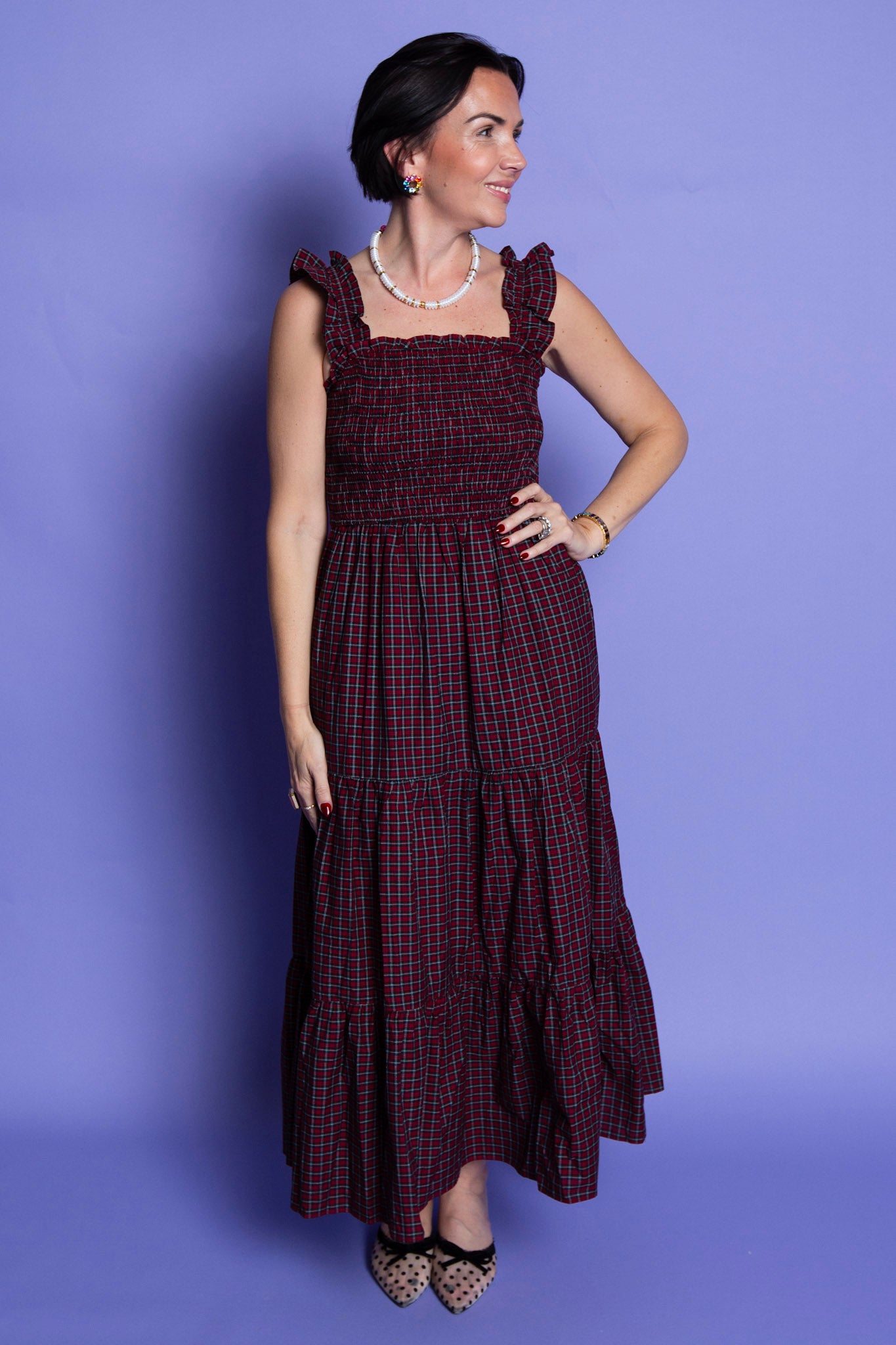Ruby Plaid Dress
