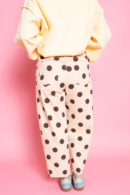 Polka Dot Pants | Taupe | Reg & Plus