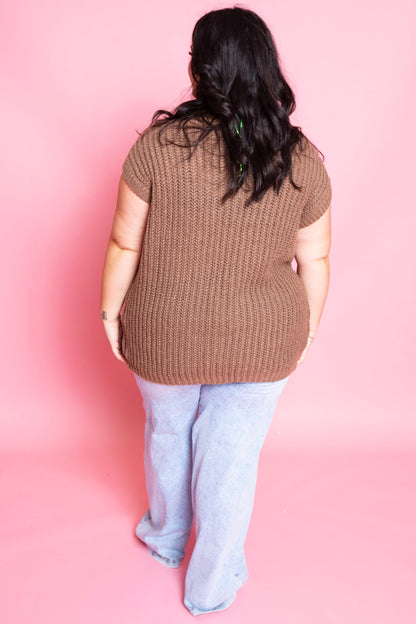 Cozy Brown Vest | Reg. & Plus