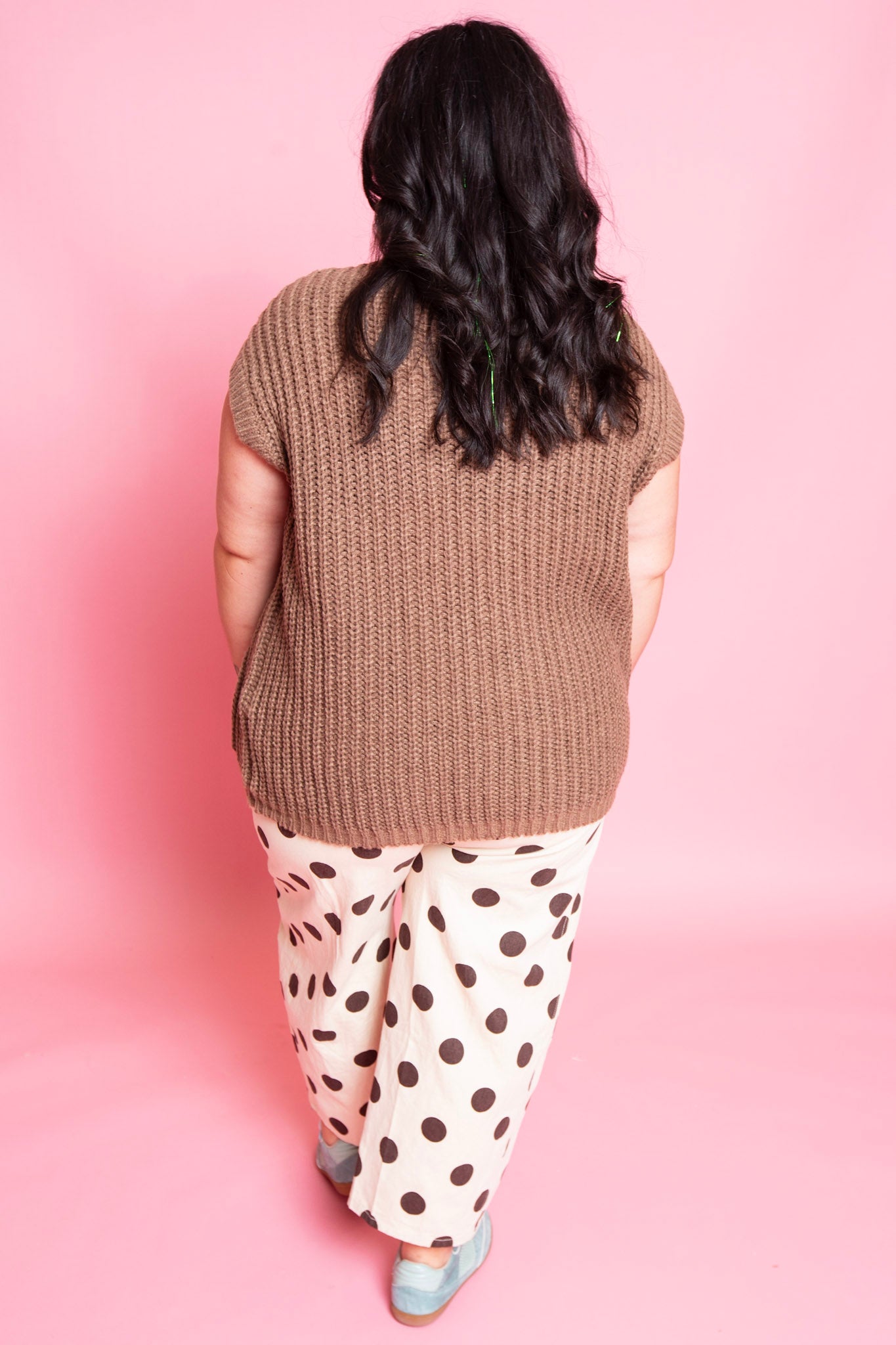 Polka Dot Pants | Taupe | Reg & Plus