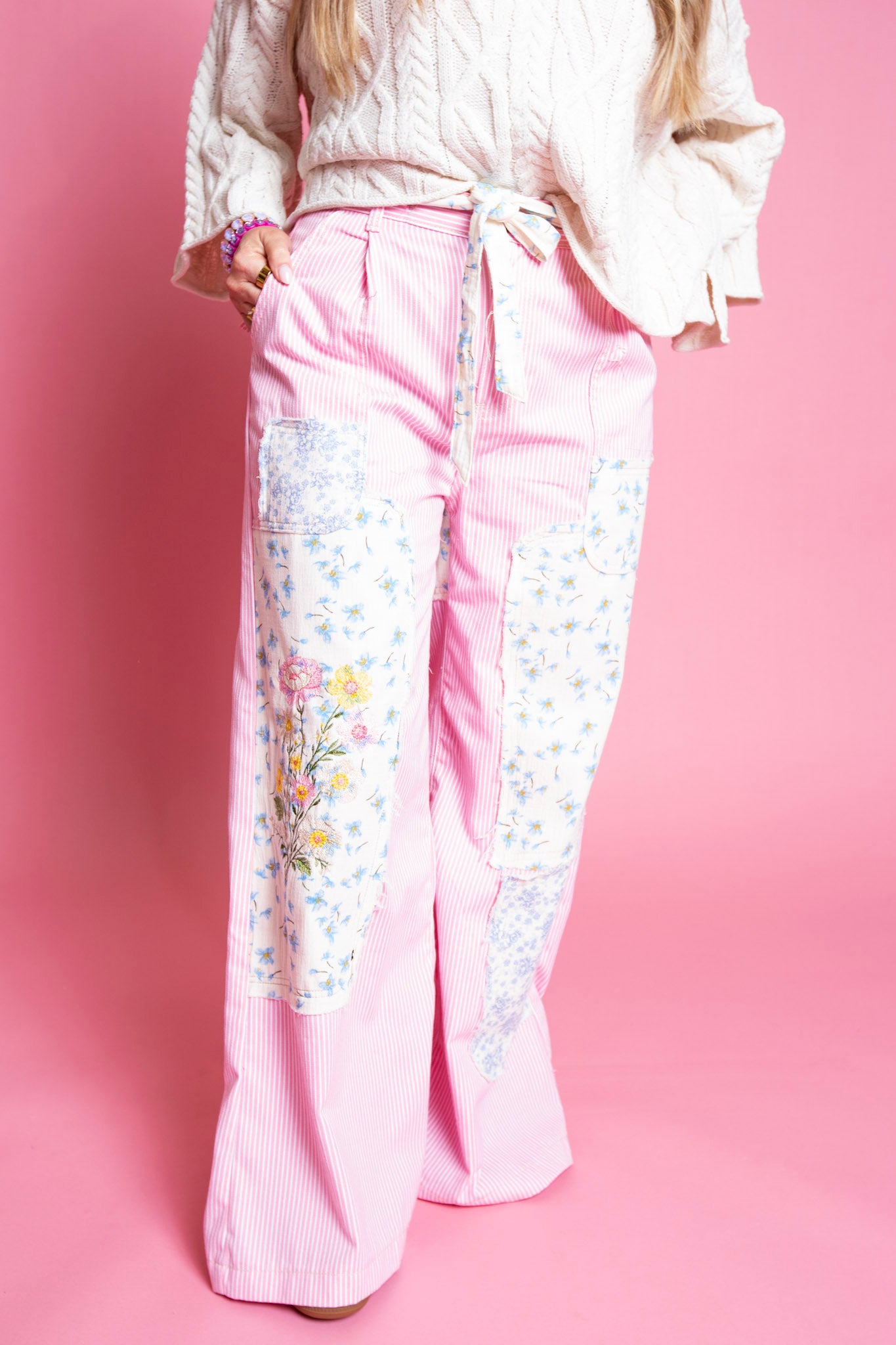 The Pink Picnic Patchwork Pants