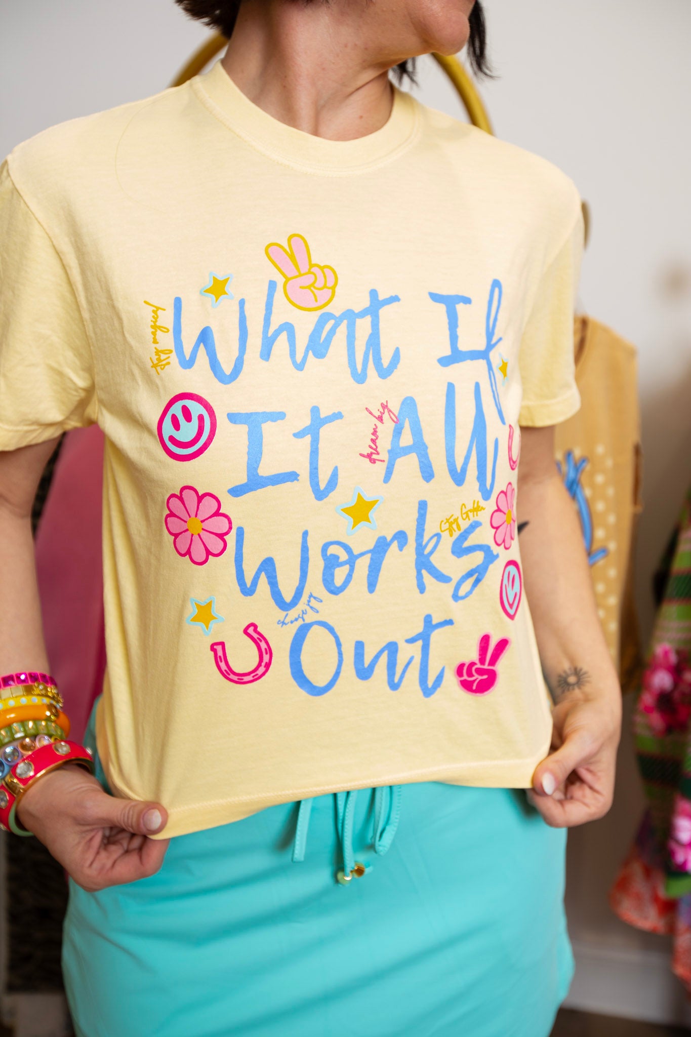 What If It All Works Out Cropped Tee
