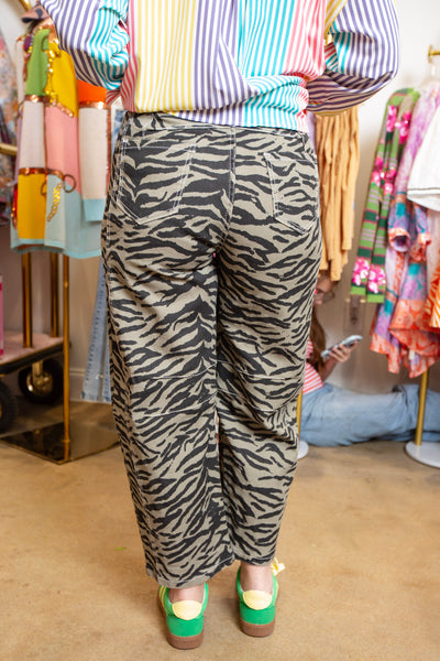 Zanny Zebra barrel Jean