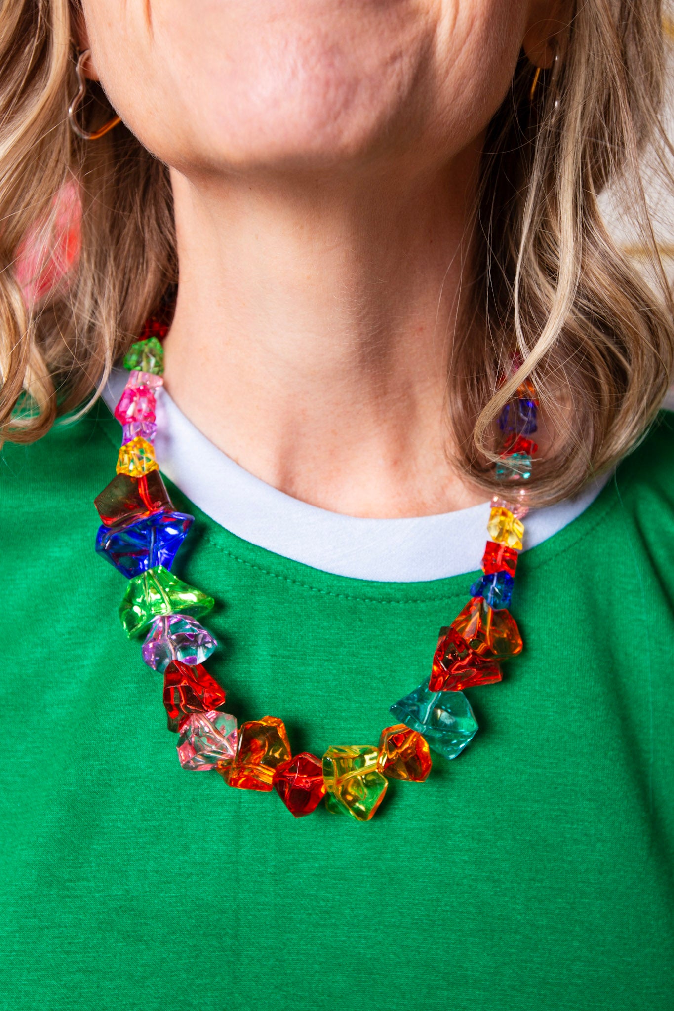 Rainbow Rock Candy Necklace