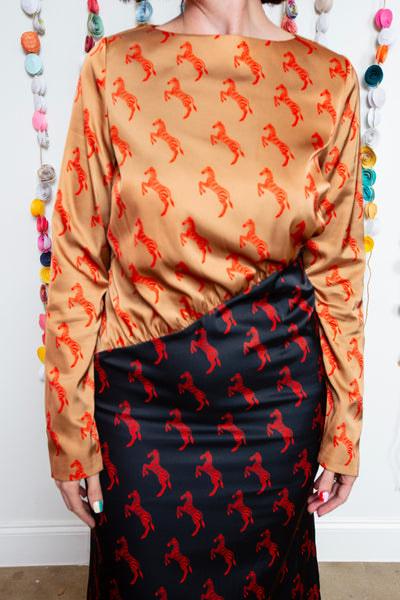 Alden Adair | Crimson Birdie Dress