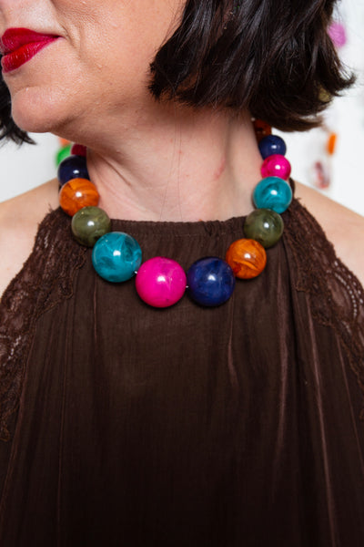 Autumn Leave Chunky Necklace