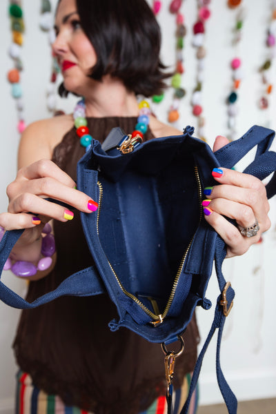 Navy Mini Tote