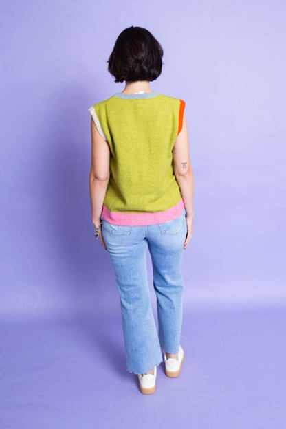 Colorblock Sweater Vest