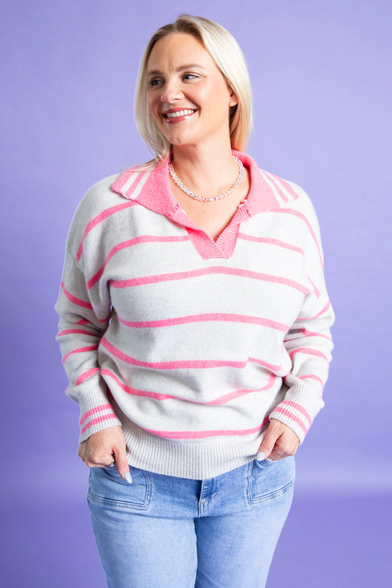 Rose Fog Sweater