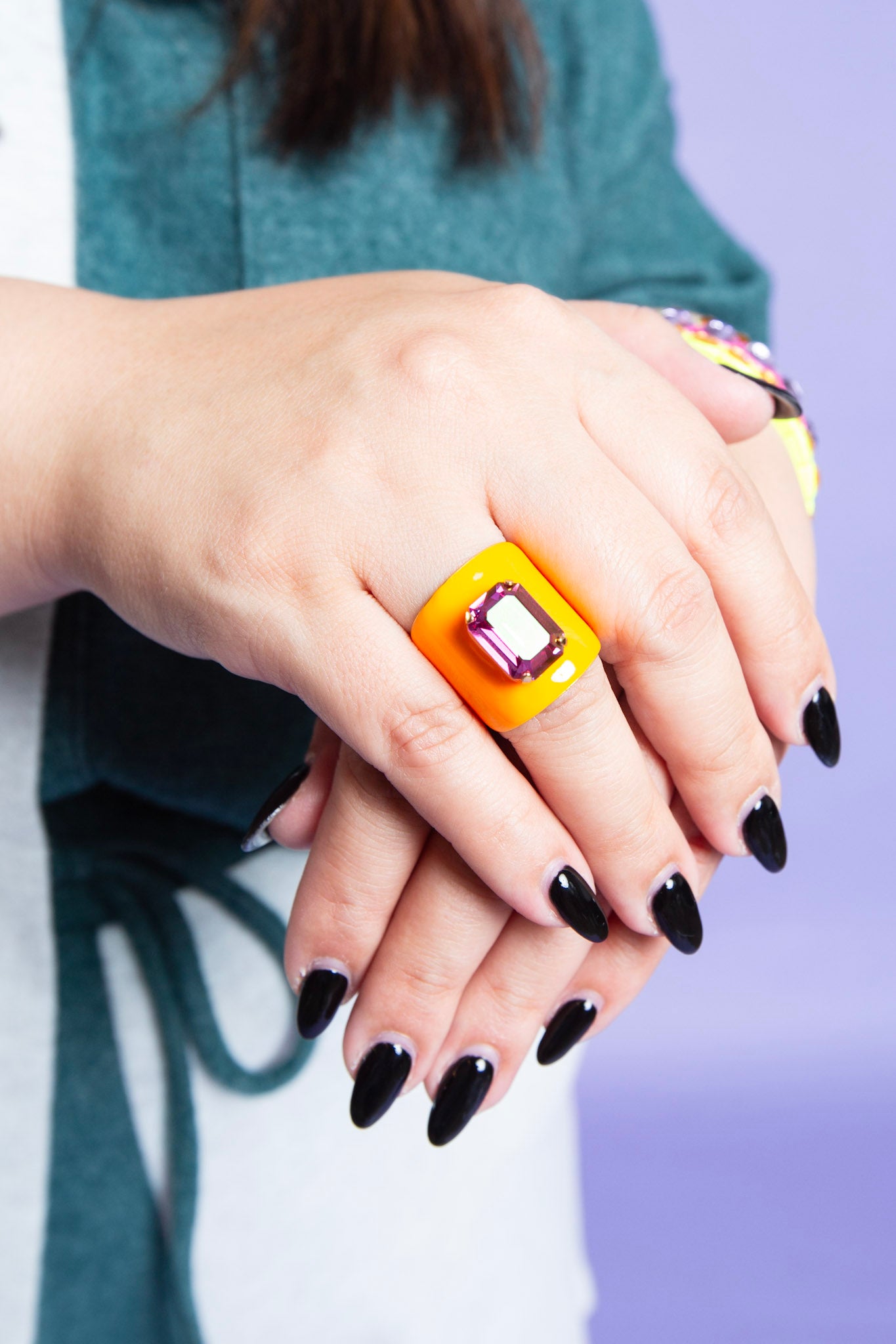 Tova | Roddy Ring Orange Enamel