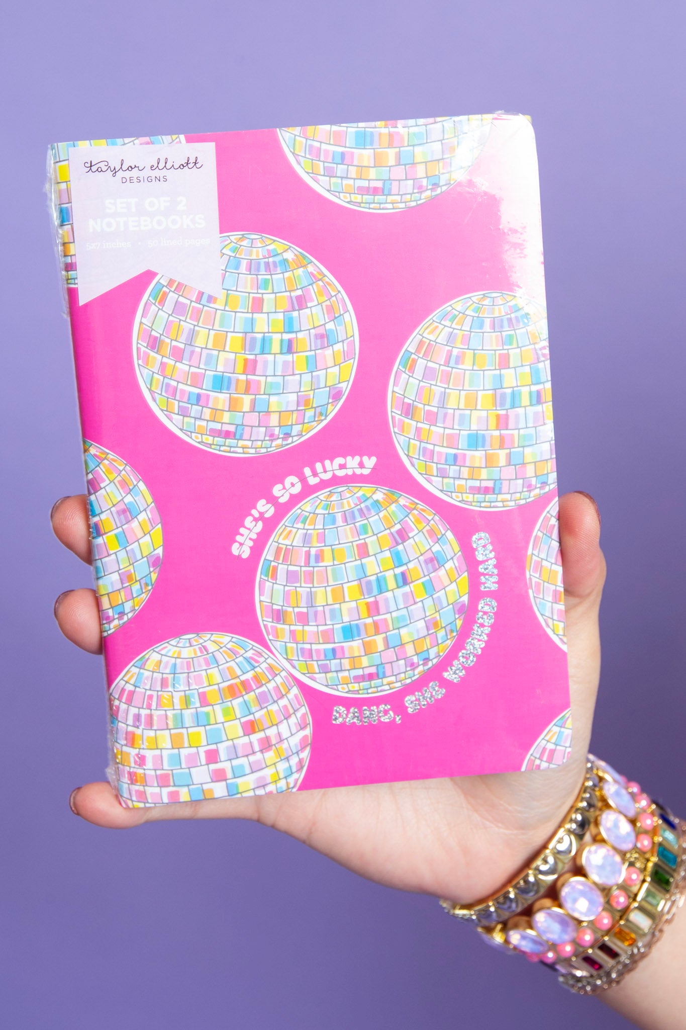 Taylor Elliott | EK Disco Ball + Motivational 2 Piece Notebook Set