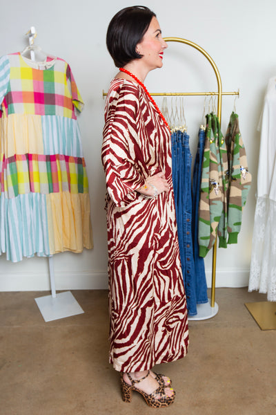 Safari Zebra Dress | Reg & Plus