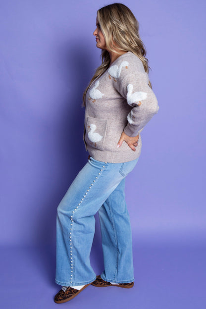 Duck Duck Cardigan | Reg & Plus
