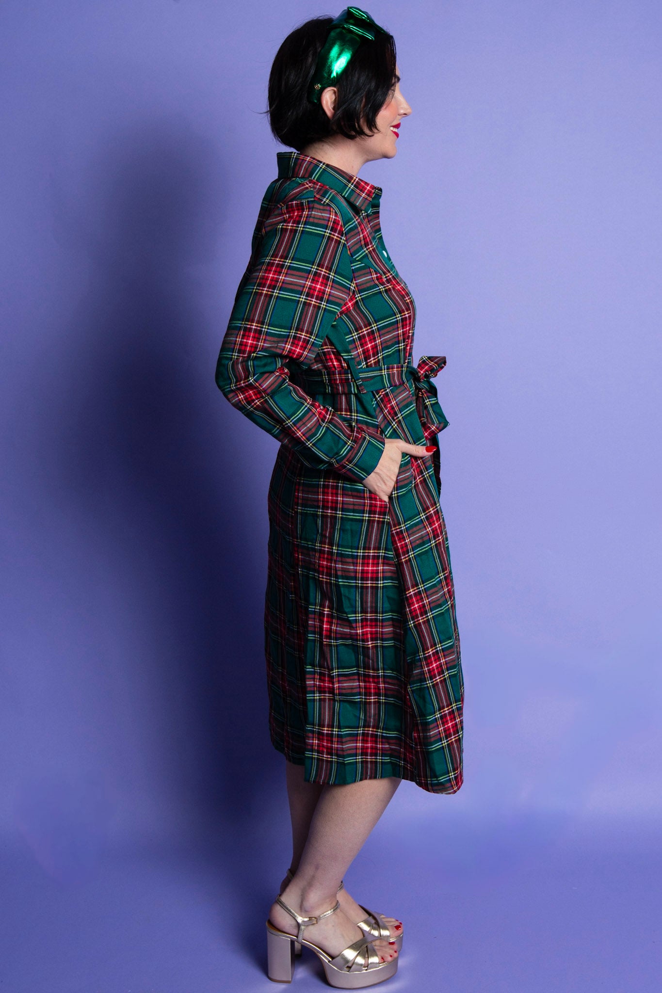 Plaid & Polished Dress
