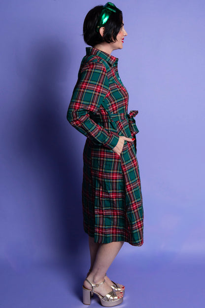Plaid & Polished Dress