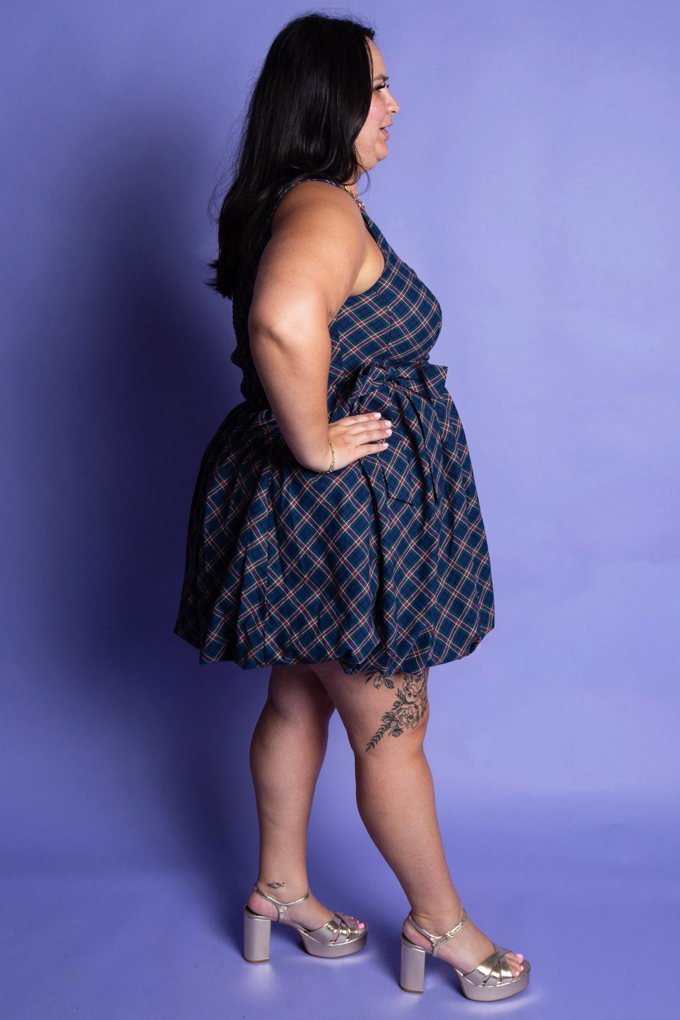 Pretty Plaid Dress | Reg & Plus